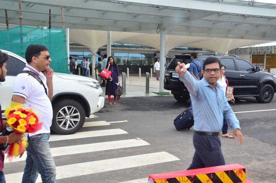 Fidaa Movie Team at Vijayawada Airport Photos