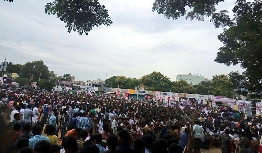 Full Packed with Crowd at Janasena Prasthanam Photos