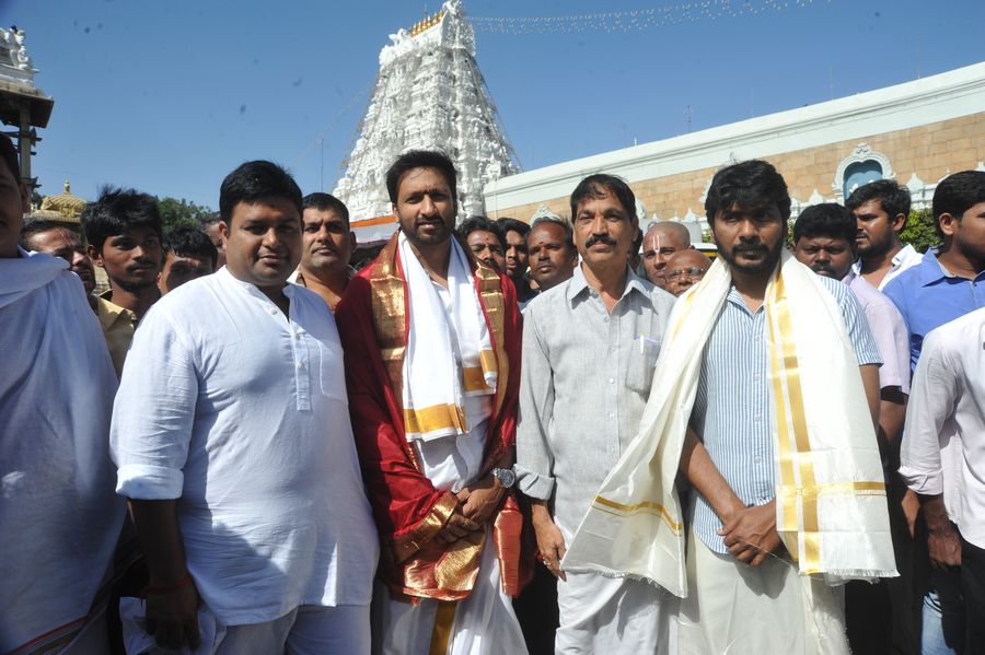 Gautham Nanda Movie Team at Tirumala Photos