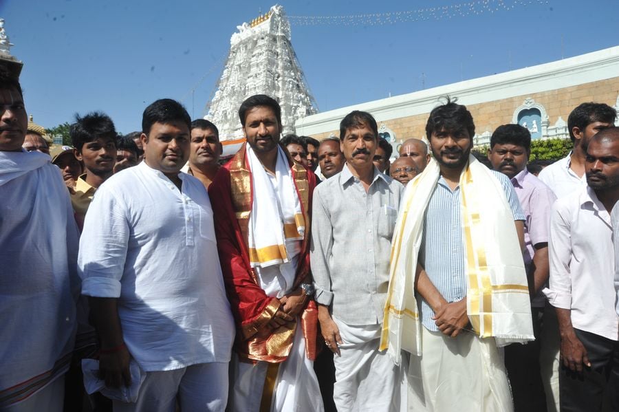 Gautham Nanda Movie Team at Tirumala Photos