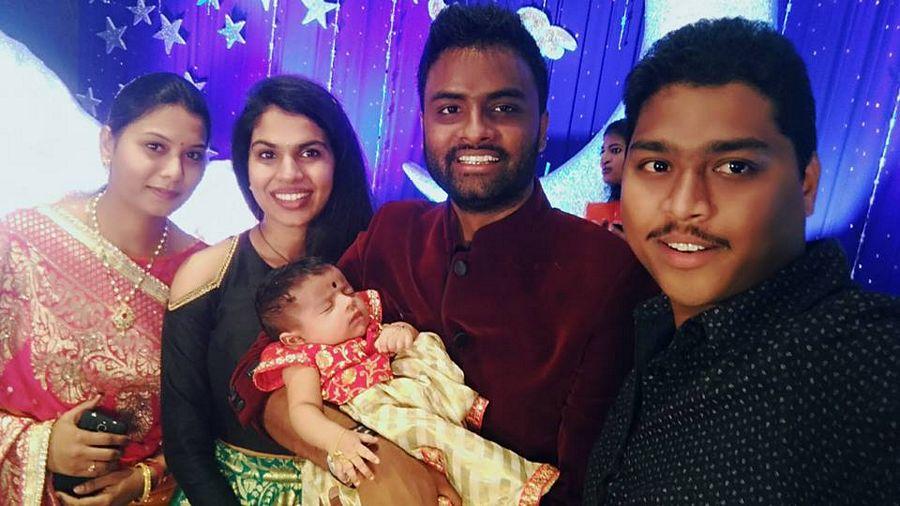 Hemachandra & Sravana Bhargavi Daughter Cradle Ceremony Photos