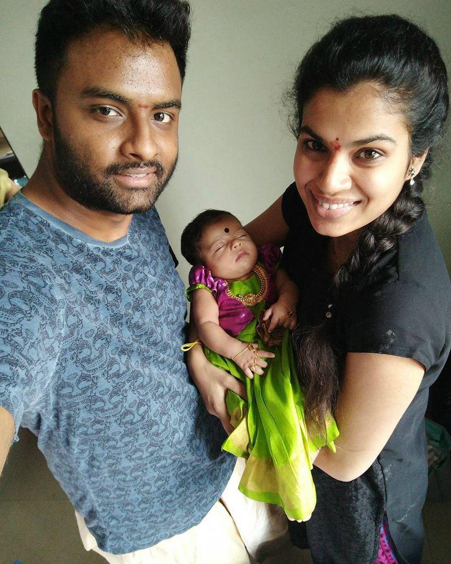 Hemachandra & Sravana Bhargavi Daughter Cradle Ceremony Photos