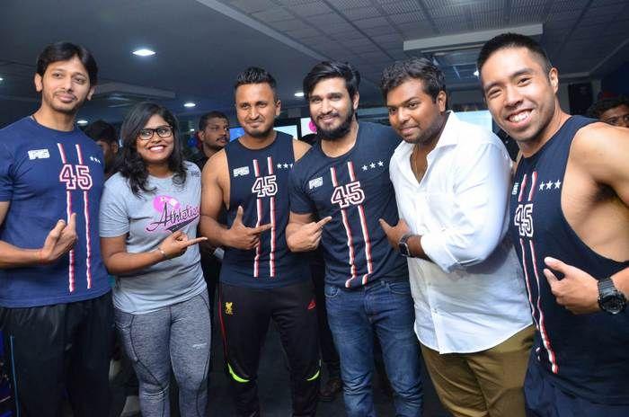 Hero Nikhil at F45 Fitness Centre Launch Photos