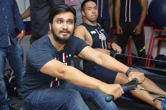 Hero Nikhil at F45 Fitness Centre Launch Photos
