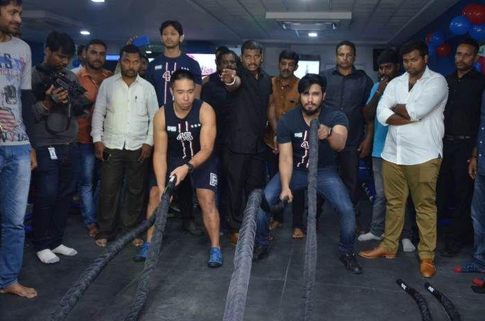 Hero Nikhil at F45 Fitness Centre Launch Photos