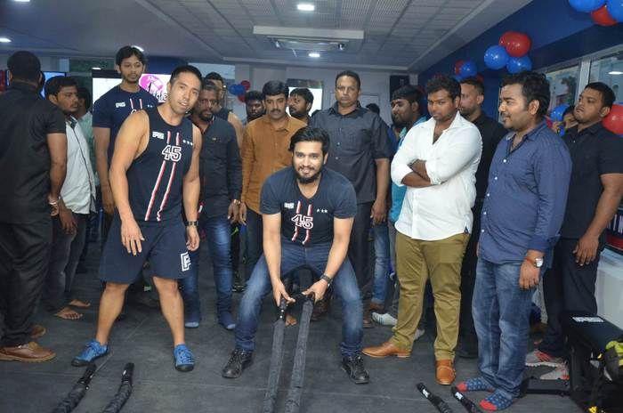 Hero Nikhil at F45 Fitness Centre Launch Photos