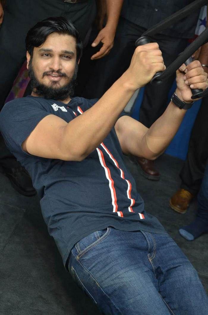 Hero Nikhil at F45 Fitness Centre Launch Photos