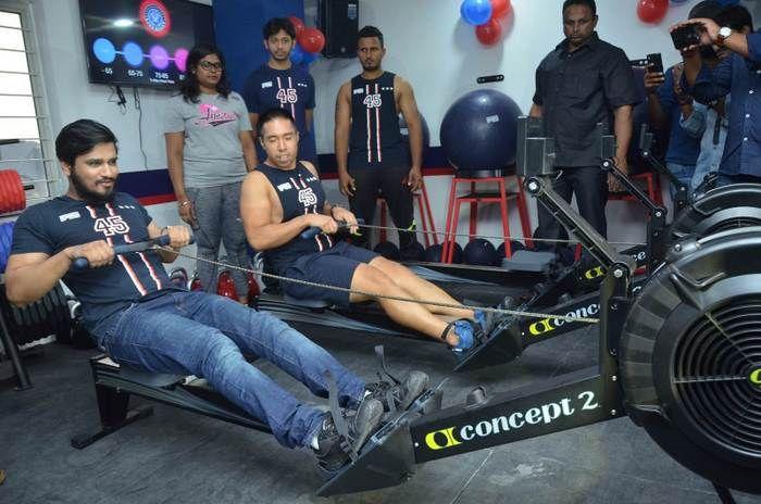 Hero Nikhil at F45 Fitness Centre Launch Photos