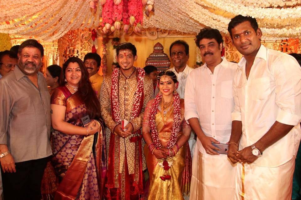 Hero Vishal Sister Aishwarya Marriage Exclusive Photos
