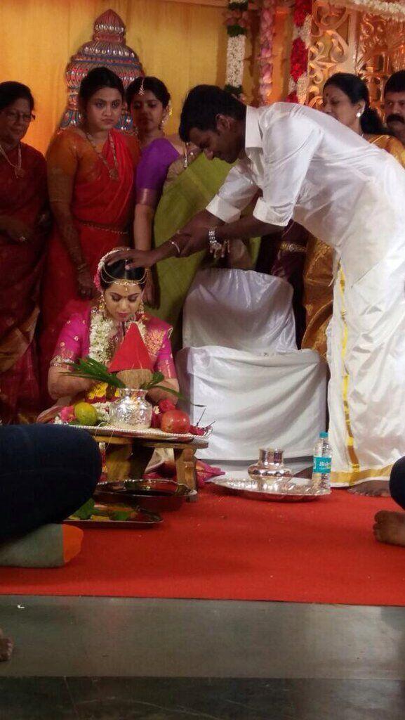 Hero Vishal Sister Aishwarya Marriage Exclusive Photos
