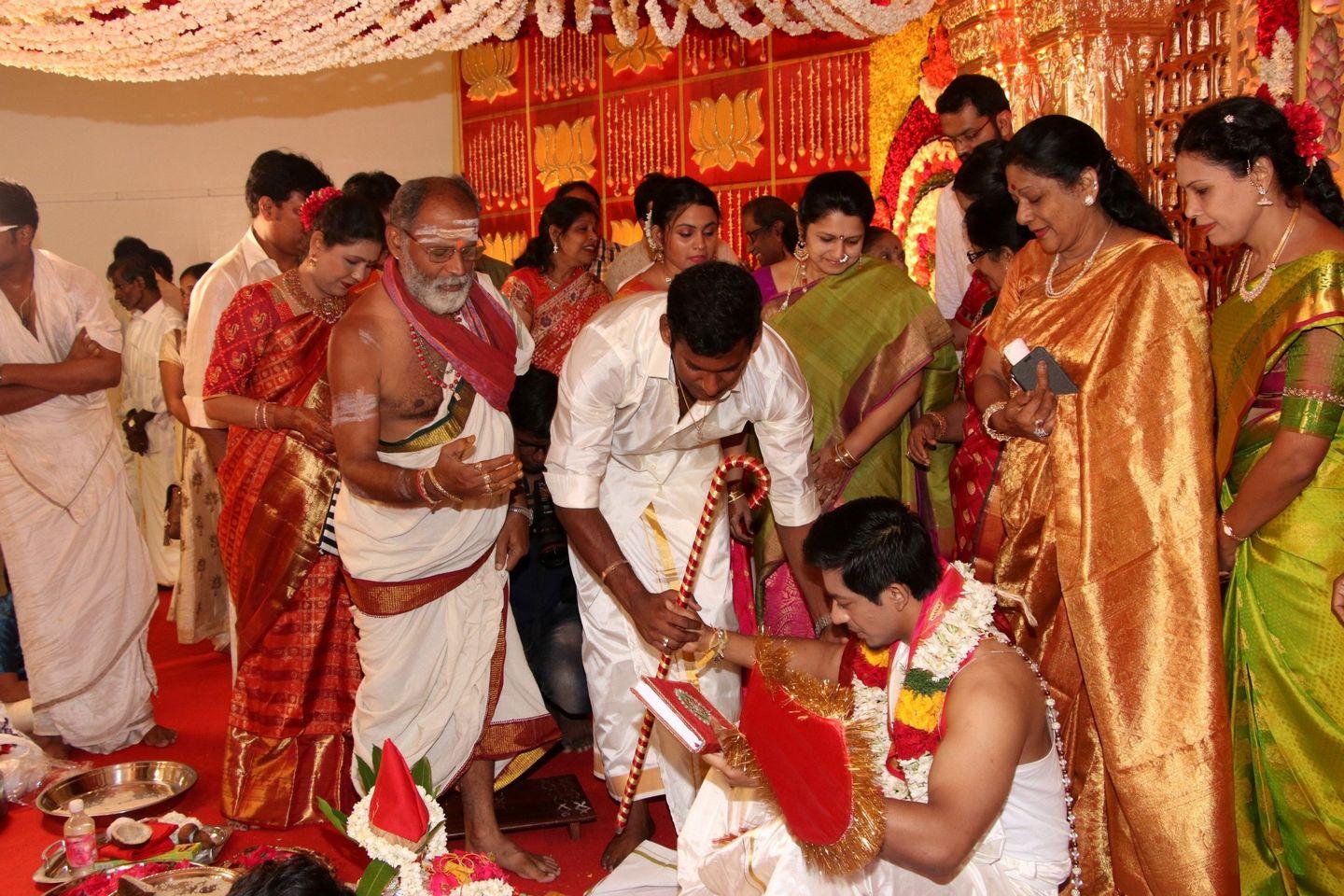 Hero Vishal Sister Aishwarya Marriage Exclusive Photos