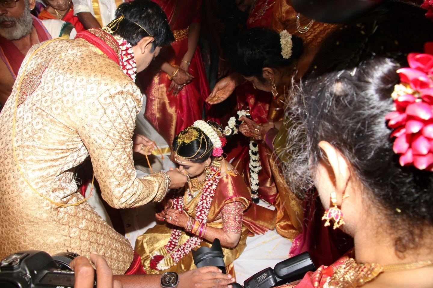 Hero Vishal Sister Aishwarya Marriage Exclusive Photos