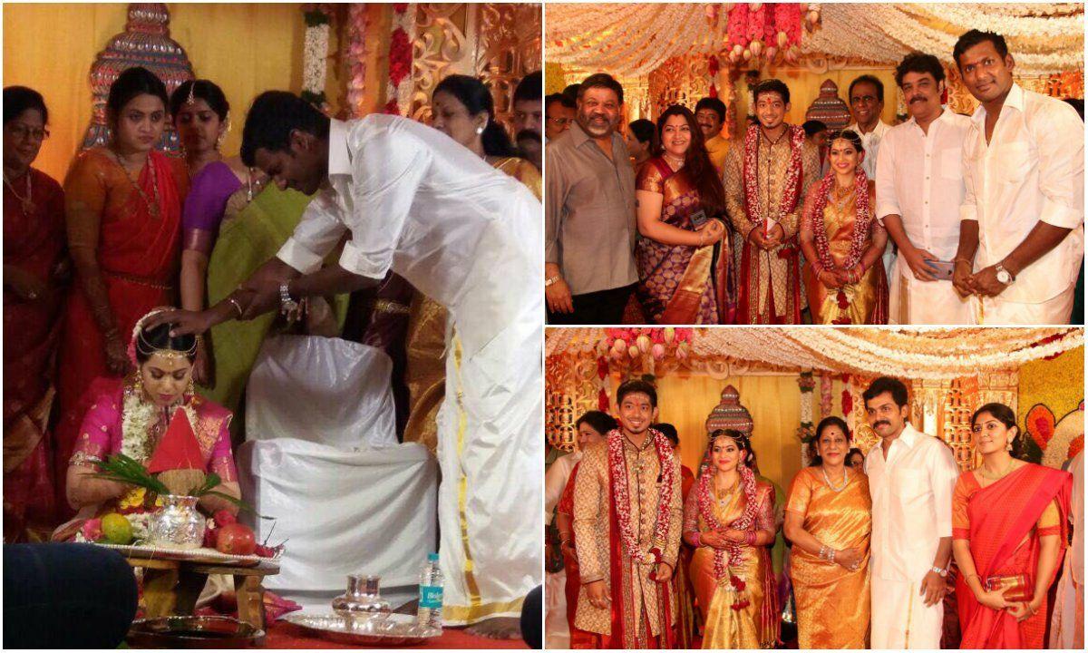 Hero Vishal Sister Aishwarya Marriage Exclusive Photos