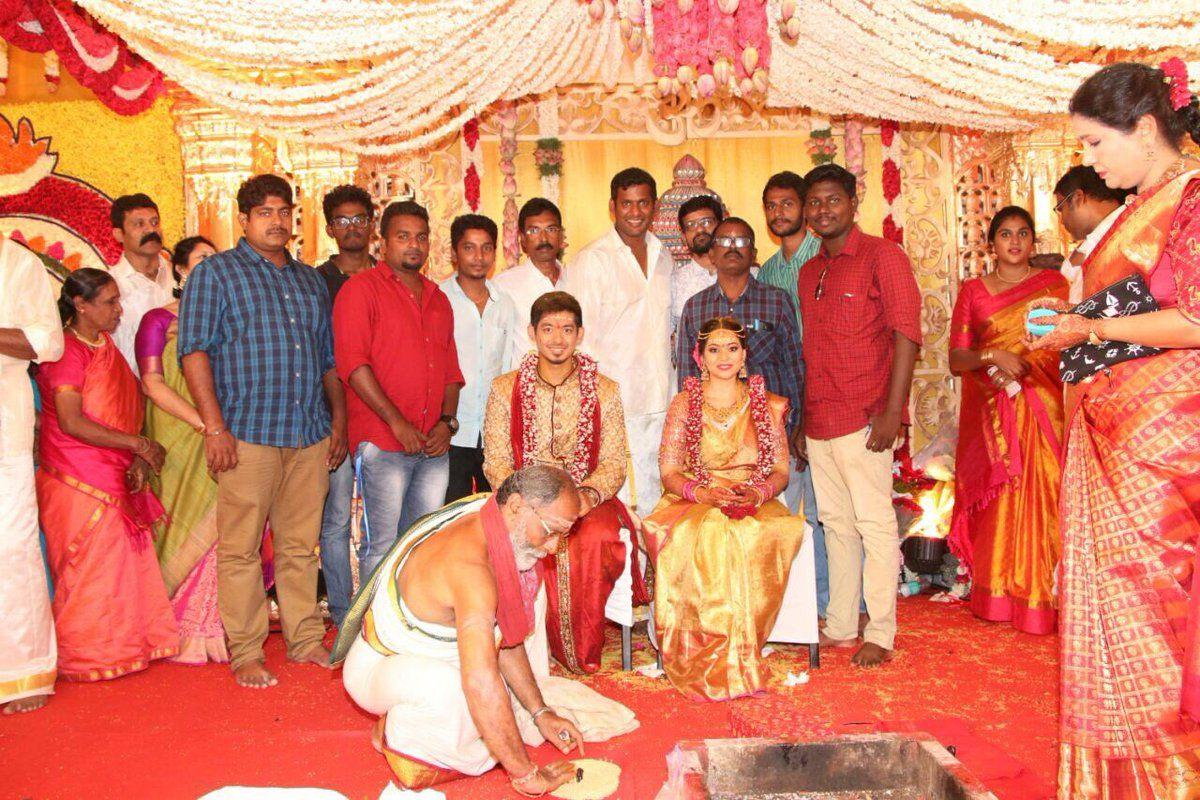 Hero Vishal Sister Aishwarya Marriage Exclusive Photos