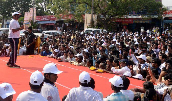 Hindupur MLA Nandamuri Balakrishna participates in a cycle rally Photos