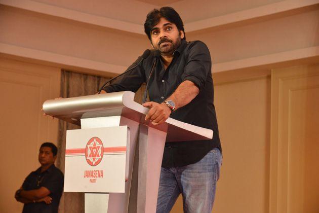 JanaSena Chief Pawan Kalyan Press Meet In Chennai Photos