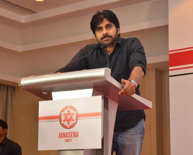 JanaSena Chief Pawan Kalyan Press Meet In Chennai Photos