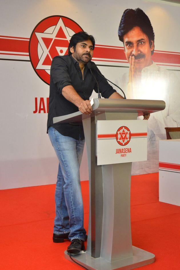 JanaSena Chief Pawan Kalyan Press Meet In Chennai Photos