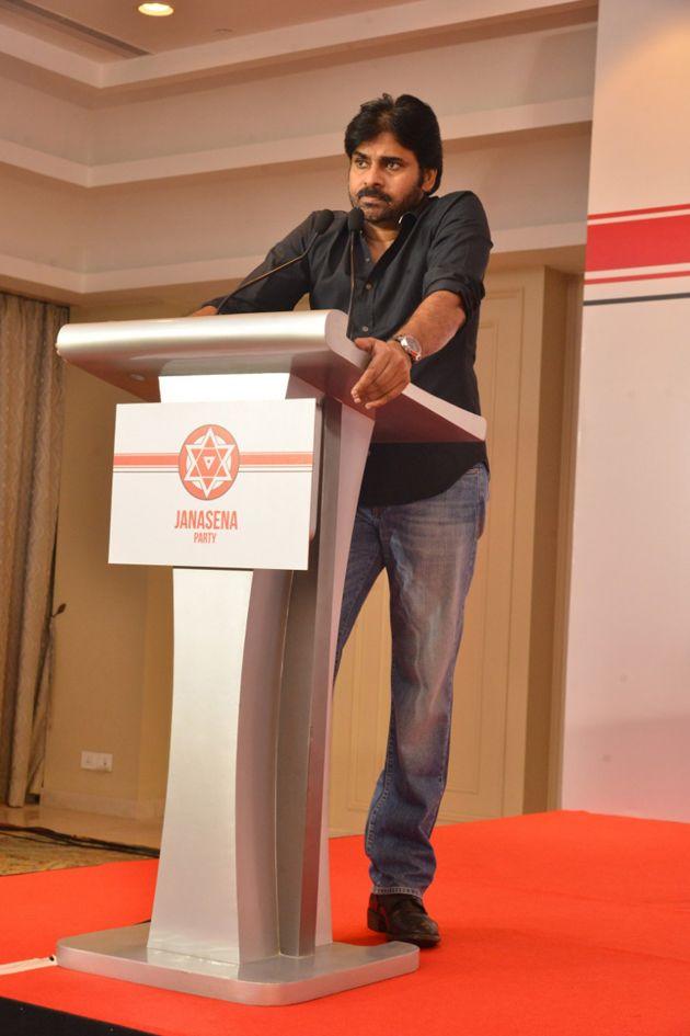 JanaSena Chief Pawan Kalyan Press Meet In Chennai Photos