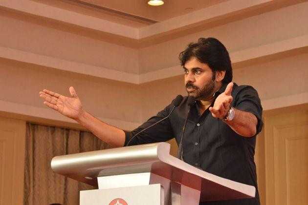 JanaSena Chief Pawan Kalyan Press Meet In Chennai Photos