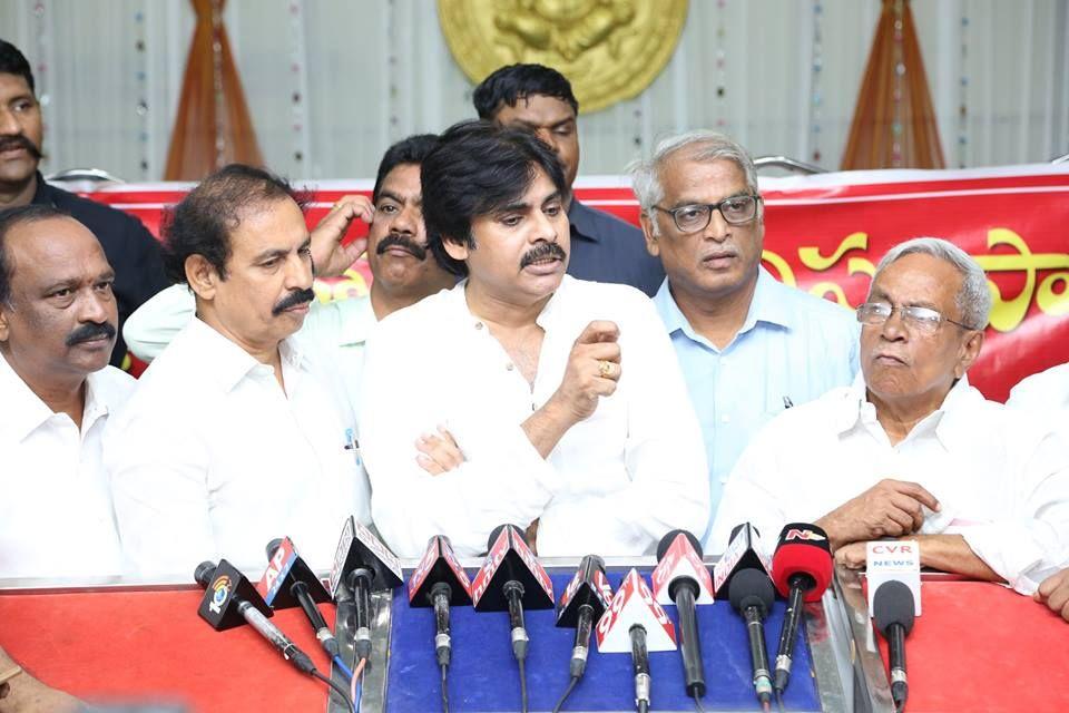 JanaSenaParty Chief Pawan Kalyan Meeting with CPI & CPM Leaders