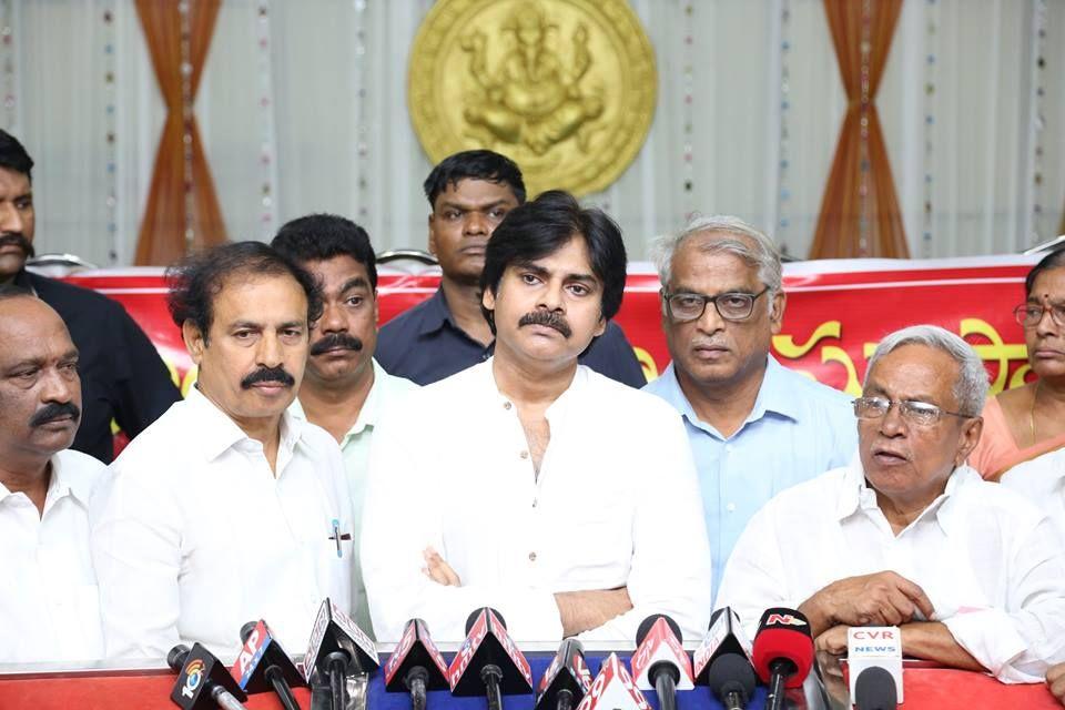 JanaSenaParty Chief Pawan Kalyan Meeting with CPI & CPM Leaders