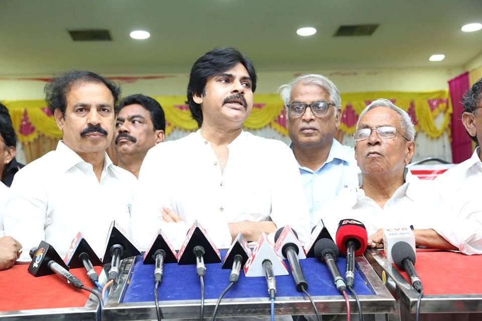 JanaSenaParty Chief Pawan Kalyan Meeting with CPI & CPM Leaders