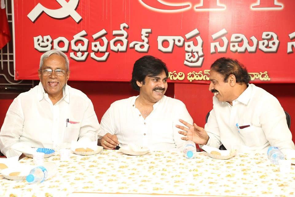 JanaSenaParty Chief Pawan Kalyan Meeting with CPI & CPM Leaders