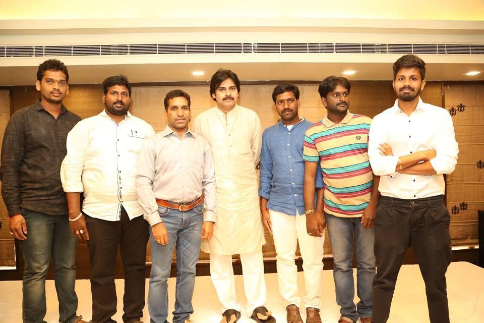 JanaSenaParty Chief Pawan Kalyan interaction with NRIs in Vijayawada