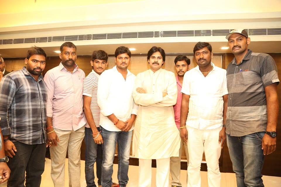 JanaSenaParty Chief Pawan Kalyan interaction with NRIs in Vijayawada