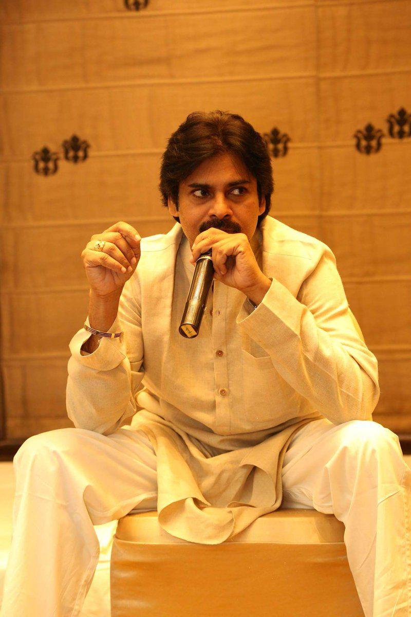 JanaSenaParty Chief Pawan Kalyan interaction with NRIs in Vijayawada