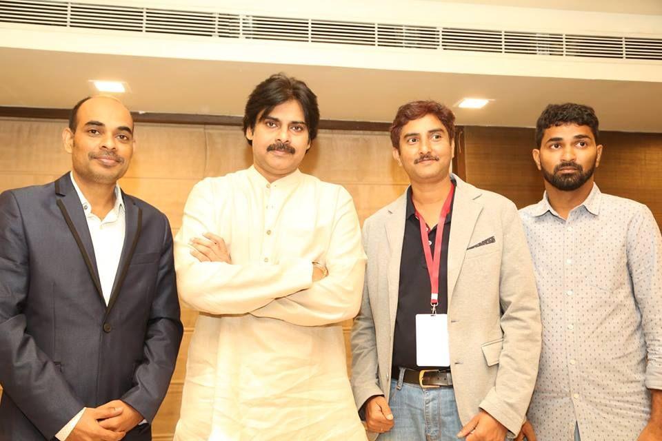 JanaSenaParty Chief Pawan Kalyan interaction with NRIs in Vijayawada