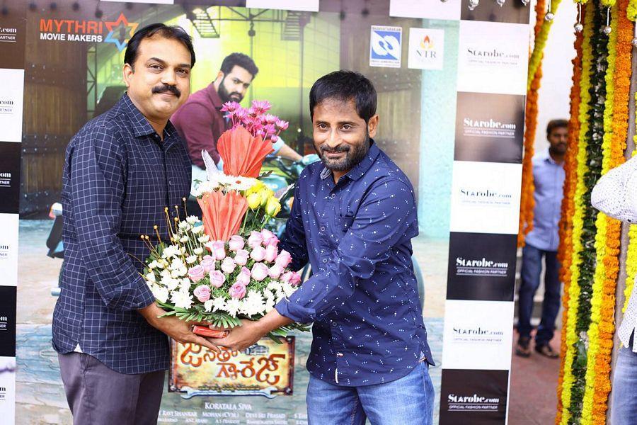 Janatha Garage Bike Presentation To Winner Stills