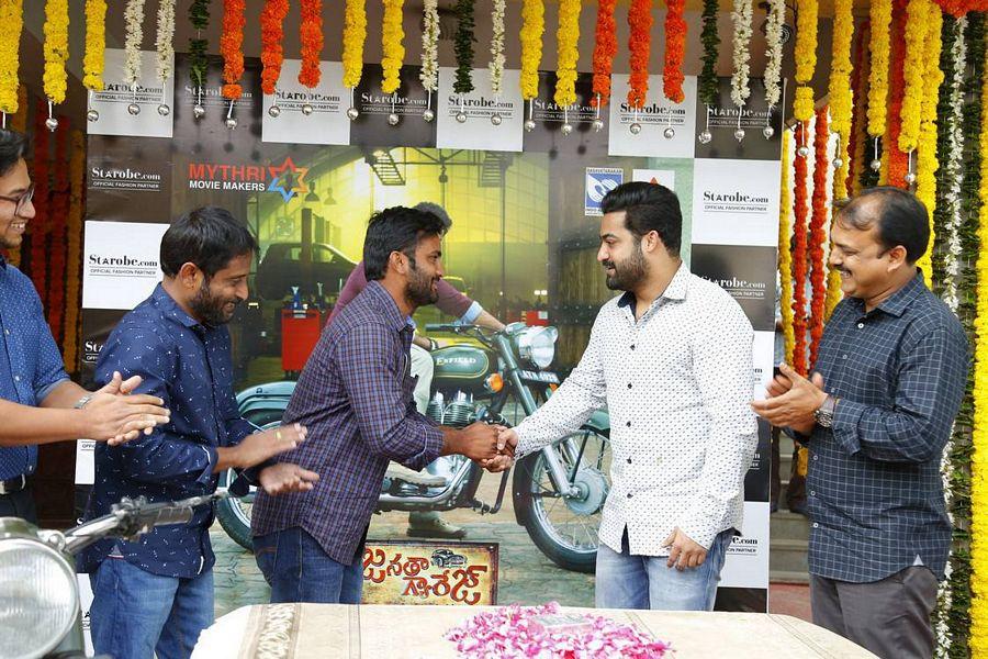 Janatha Garage Bike Presentation To Winner Stills