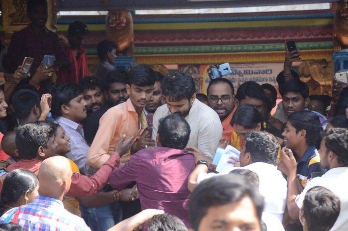 Jawaan Movie Team at Maddi Anjaneya Swamy Temple Photos