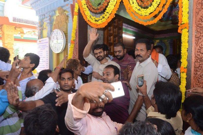 Jawaan Movie Team at Maddi Anjaneya Swamy Temple Photos