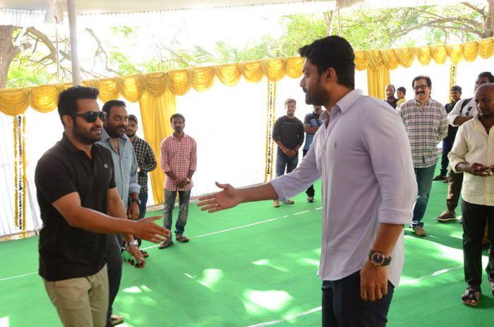 Jr NTR at Kalyan Ram New Movie Opening Photos