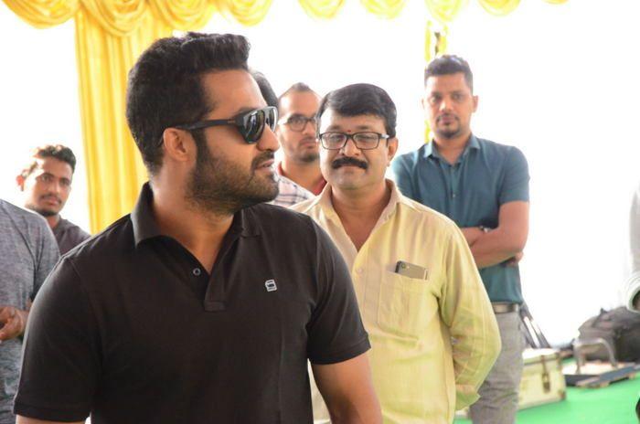 Jr NTR at Kalyan Ram New Movie Opening Photos
