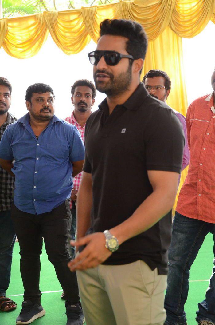 Jr NTR at Kalyan Ram New Movie Opening Photos