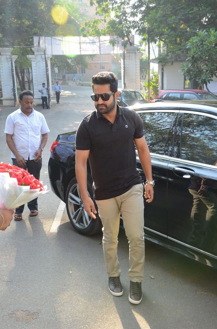 Jr NTR at Kalyan Ram New Movie Opening Photos