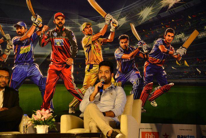 Jr NTR at VIVO IPL 2018 Press Meet Photos