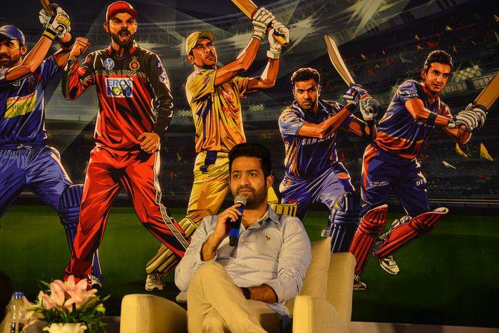 Jr NTR at VIVO IPL 2018 Press Meet Photos