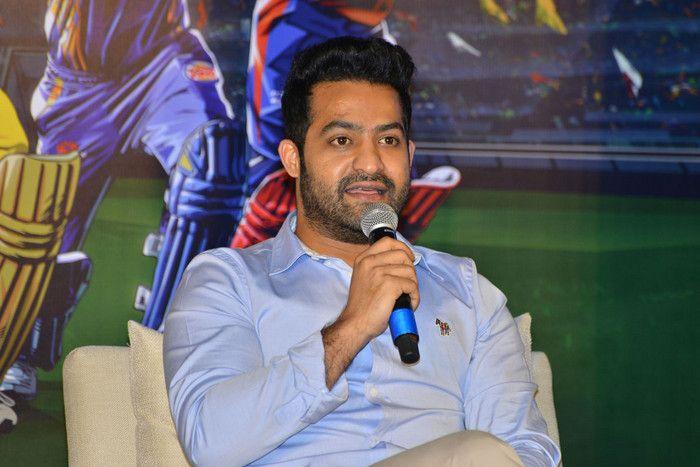 Jr NTR at VIVO IPL 2018 Press Meet Photos
