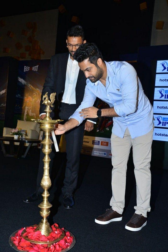 Jr NTR at VIVO IPL 2018 Press Meet Photos