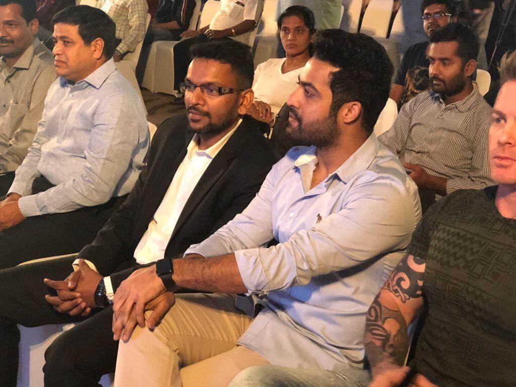 Jr NTR at VIVO IPL 2018 Press Meet Photos