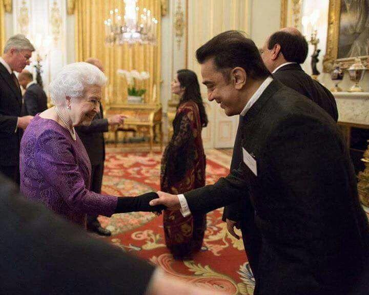 Kamal Haasan meets Queen Elizabeth Photos