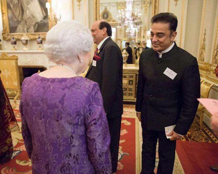 Kamal Haasan meets Queen Elizabeth Photos