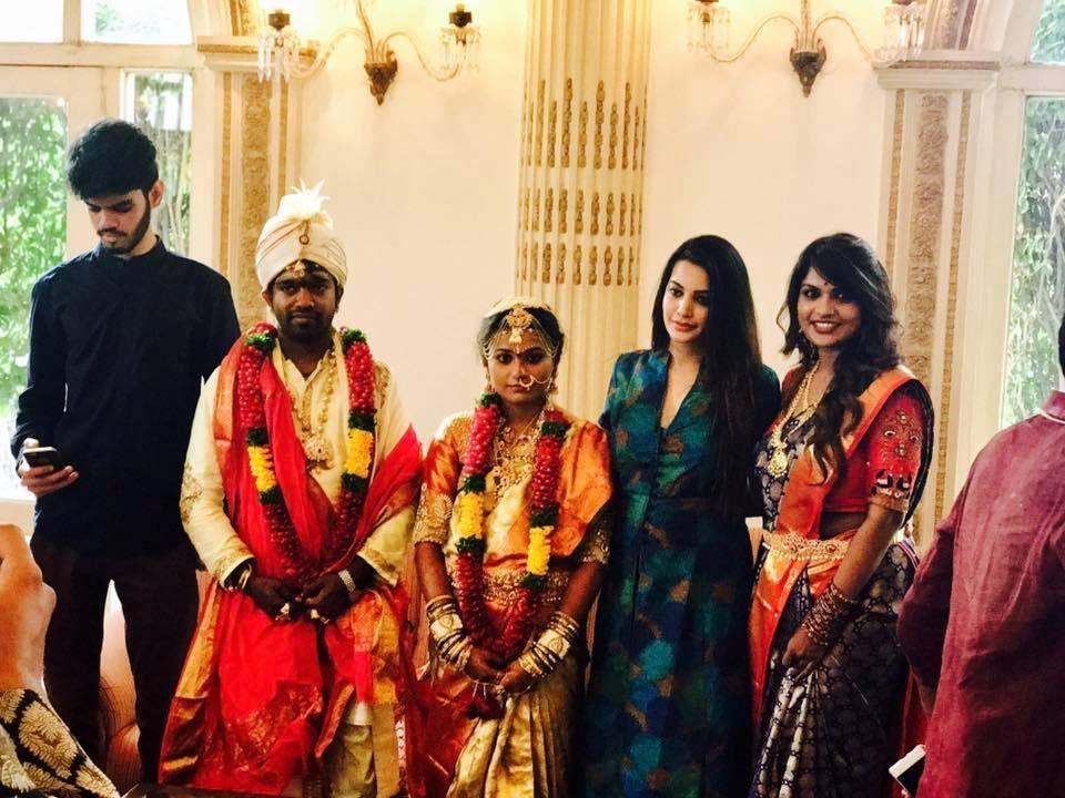 Kathi Karthika at Recent Family Wedding Event Photos