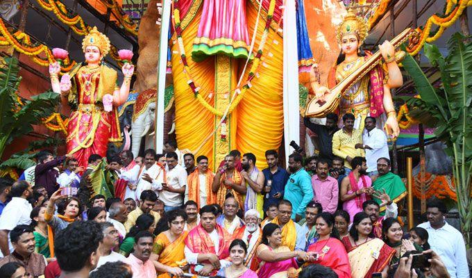 Khairatabad Ganesh Idol 2018!!