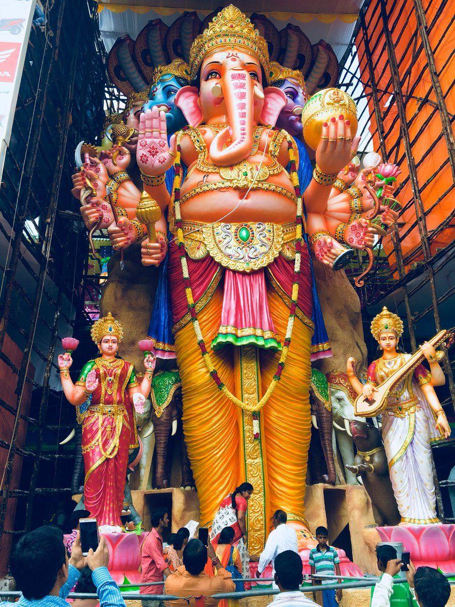 Khairatabad Ganesh Idol 2018!!